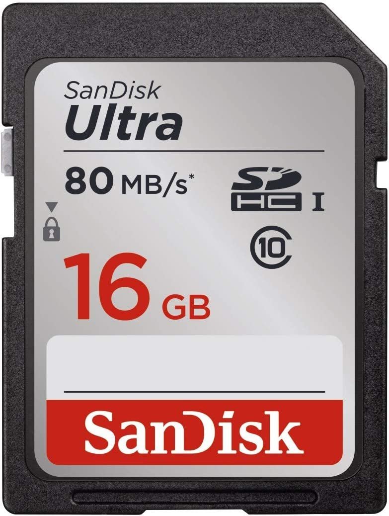 Sandisk 16 GB, 64 GB, Ultra UPTO100 MBs SD Memory Card For DSLR Camera - 16 GB