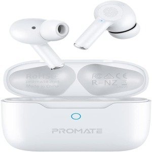 Promate True Wireless Earbuds - White