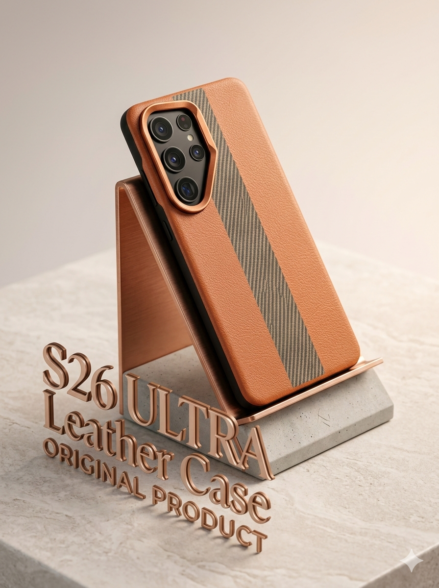 Samsung Galaxy S26 Ultra MagSafe Leather Case – Premium Camera Protection Cover