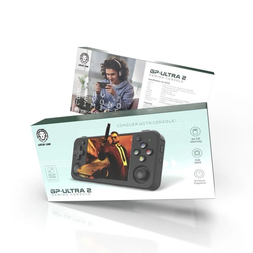 Green Lion GP-Ultra 2 Gaming Console 1GB + 64GB-black