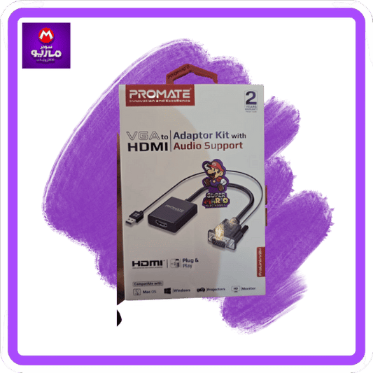 VGA-to-HDMI® Adaptor Kit with Audio Support