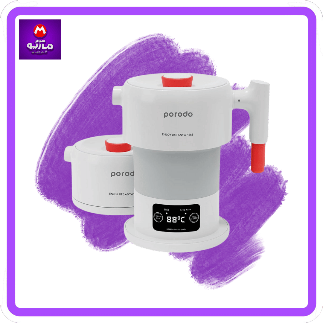 PORTABLE FOLDING ELECTRIC KETTLE TEMPERATURE SETTING TOUCH DISPLAY