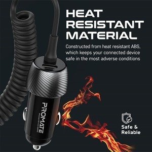 Promate Car Charger with Cable
