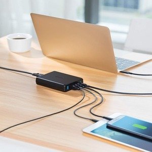 Anker Premium 60W 5-Port Desktop Charger - Gray
