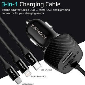 Promate VOLTRIP-UNI Ultra-Compact 3.4A Quick Charger