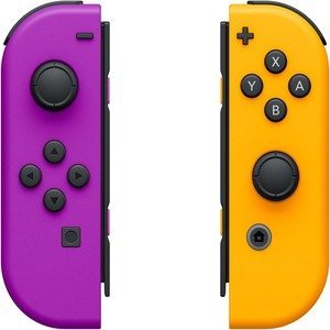 Nintendo Neon Purple/ Neon Orange Joy Con (L-R) - Nintendo Switch - Yellow