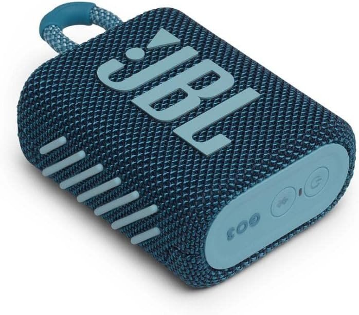 JBL Go 3 Portable Waterproof Speaker with Pro Sound, Powerful Audio Speaker