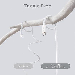 Anker USB-C to USB-C Cable, 643 Cable 100W 6ft - White