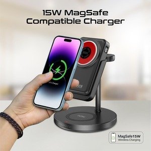Promate Charging Station with Detachable 10000mAh - Gray