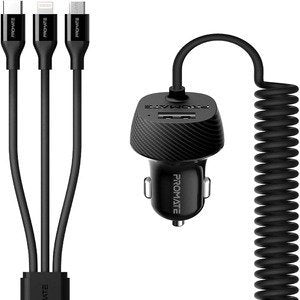 Promate VOLTRIP-UNI Ultra-Compact 3.4A Quick Charger - Black