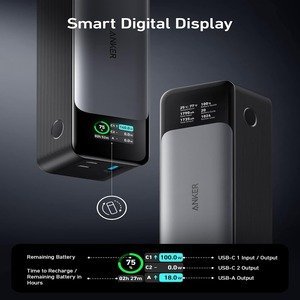 Anker Power Bank, 24,000mAh 3-Port Portable Charger