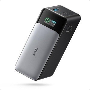 Anker Power Bank, 24,000mAh 3-Port Portable Charger - Gray