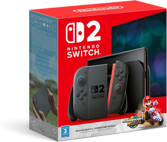Nintendo Switch 2 Console Bundle with Mario Kart World Game Cartridge [UAE Version]