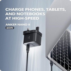 USb C Charger, Anker Nano Ii 65W Gan Ii Pps Fast Charger Adapter - Black