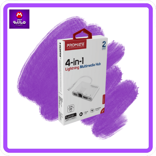 4-in-1 Multimedia Hub with Lightning Connector