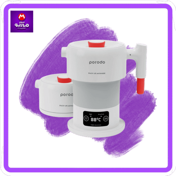 PORTABLE FOLDING ELECTRIC KETTLE TEMPERATURE SETTING TOUCH DISPLAY