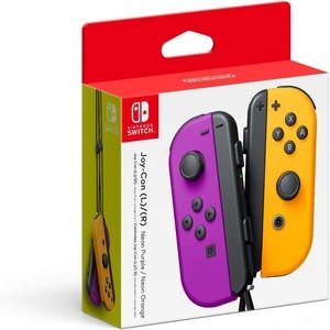 Nintendo Neon Purple/ Neon Orange Joy Con (L-R) - Nintendo Switch