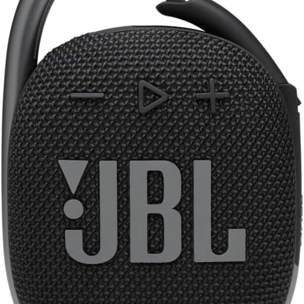 JBL Clip 4 Portable Bluetooth Speaker, 10H Battery, Black