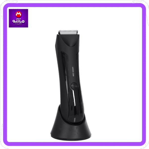 Green Lion Sensitive Area Trimmer, 650 mAh With Type C Charging, LED Torch and Display, IPX5 Waterproof, Stand, Pubic Area Safe - Black