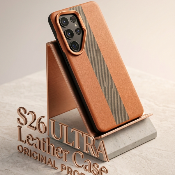 Samsung Galaxy S26 Ultra MagSafe Leather Case – Premium Camera Protection Cover