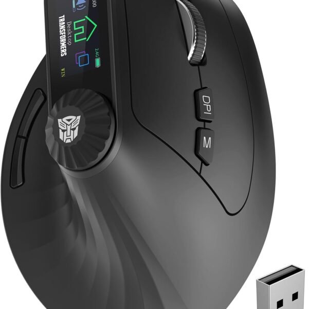 Mouse with LED Screen & Knob Control Best for gaming